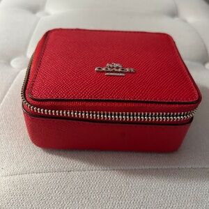 Coach Scarlet Red Jewelry Case